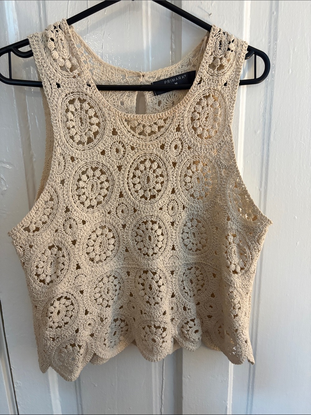 Primark Beige Crochet Tank Top